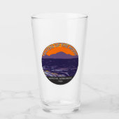 月の国記念碑アイダホのクレーター タンブラーグラス (正面)