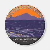 月の国記念碑アイダホのクレーター マグネット (正面)