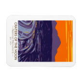 月の国記念碑アイダホのクレーター マグネット (横)