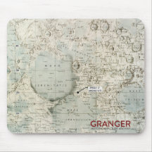 月の地図のマウスパッド