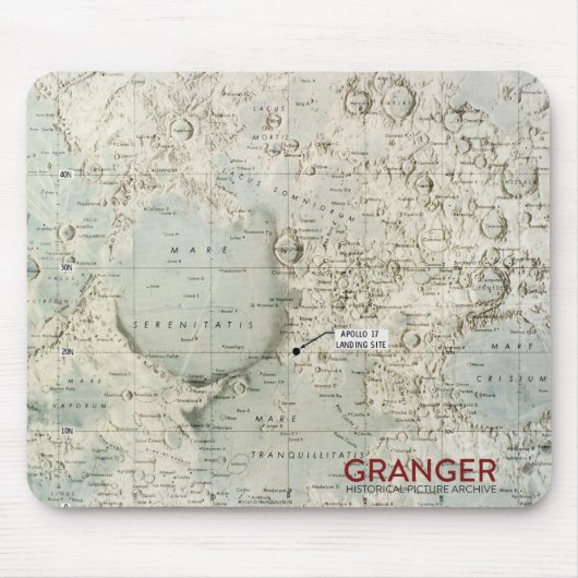 月の地図のマウスパッド マウスパッド (正面)
