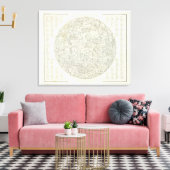 月の地図 キャンバスプリント (インサイチュ (リビング))