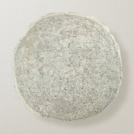 月の地図 ラウンドクッション (正面)