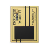 月の埋め込み写真賞メモ帳の従業員 ノートパッド (回転)