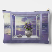 月の壺の中のスミレ アクセサリーポーチ (裏面)