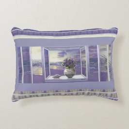 月の壺の中のスミレ アクセントクッション