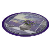 月の壺の中のスミレ カッティングボード (角)