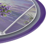 月の壺の中のスミレ カッティングボード (角)