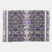 月の壺の中のスミレ キッチンタオル (横)