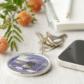 月の壺の中のスミレ キーホルダー (側面)