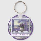 月の壺の中のスミレ キーホルダー (裏面)