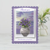 月の壺の中のスミレ サンキューカード (スタンド正面)