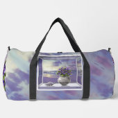 月の壺の中のスミレ ダッフルバッグ (正面)