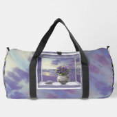 月の壺の中のスミレ ダッフルバッグ (裏面)