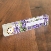 月の壺の中のスミレ デスクネームプレート (側面)