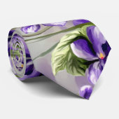 月の壺の中のスミレ ネクタイ (ロール)