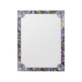 月の壺の中のスミレ ノートパッド (回転)