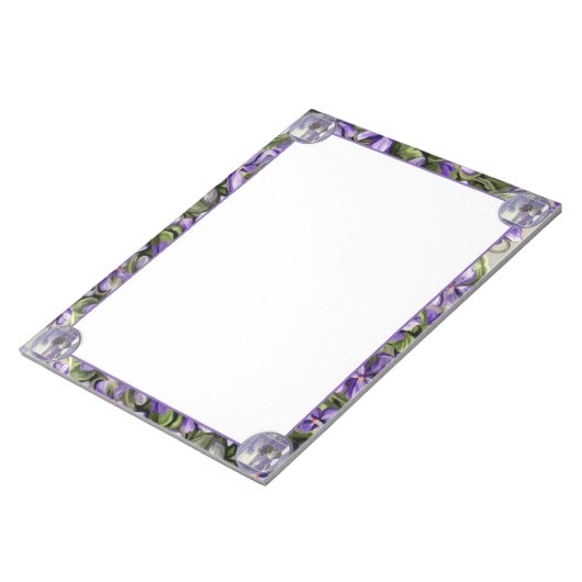 月の壺の中のスミレ ノートパッド (アングル)