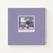 月の壺の中のスミレ ノートブック (裏面)