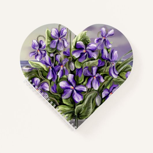 月の壺の中のスミレ ノートブック (正面)