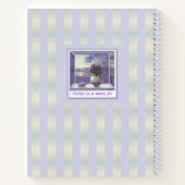 月の壺の中のスミレ ノートブック (裏面)