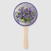 月の壺の中のスミレ ハンドファン (裏面)