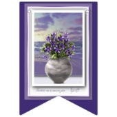 月の壺の中のスミレ バンティングフラッグ (第2の旗)