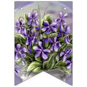 月の壺の中のスミレ バンティングフラッグ (第1の旗)