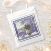 月の壺の中のスミレ フェイバーバッグ (クリップ留めされた状態)