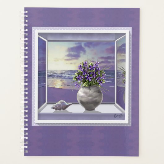 月の壺の中のスミレ プランナー手帳 (正面)