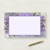 月の壺の中のスミレ ポストイット (デスク)