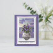 月の壺の中のスミレ ポストカード (スタンド正面)