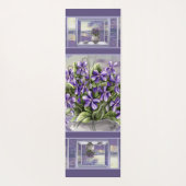 月の壺の中のスミレ ヨガマット (裏面)