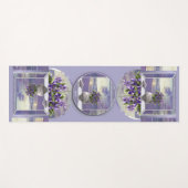 月の壺の中のスミレ ヨガマット (正面(横))