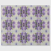 月の壺の中のスミレ ラッピングペーパー (フラット)
