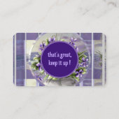 月の壺の中のスミレ 名刺 (裏面)