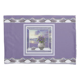 月の壺の中のスミレ 枕カバー