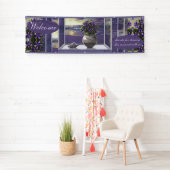 月の壺の中のスミレ 横断幕 (インサイチュ)