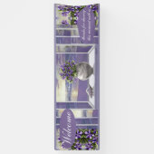 月の壺の中のスミレ 横断幕 (縦)