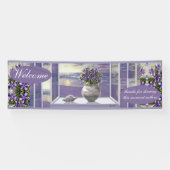 月の壺の中のスミレ 横断幕 (横)