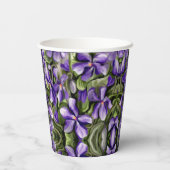 月の壺の中のスミレ 紙コップ (裏面)