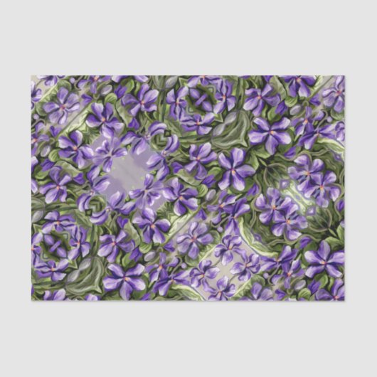 月の壺の中のスミレ 薄葉紙 (正面)