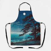 月の夜の宮ビーチ河瀬蓮井 エプロン (正面)