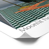 月の夜景 ポスター (角)