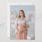 月の夢の赤ちゃんシャワーの上の写真 招待状 (裏面)