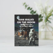 月の大飛躍に挑む人類 ポストカード (スタンド正面)