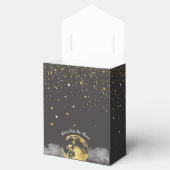 月の天の恵み箱の上の黒と金ゴールド フェイバーボックス (オープン)