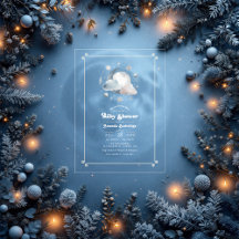 月の天の赤ん坊のシャワーの上で