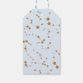 月の天の赤ん坊のシャワーの上で ギフトタグ (裏面)