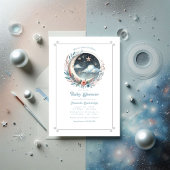 月の天の赤ん坊のシャワーの上で 招待状